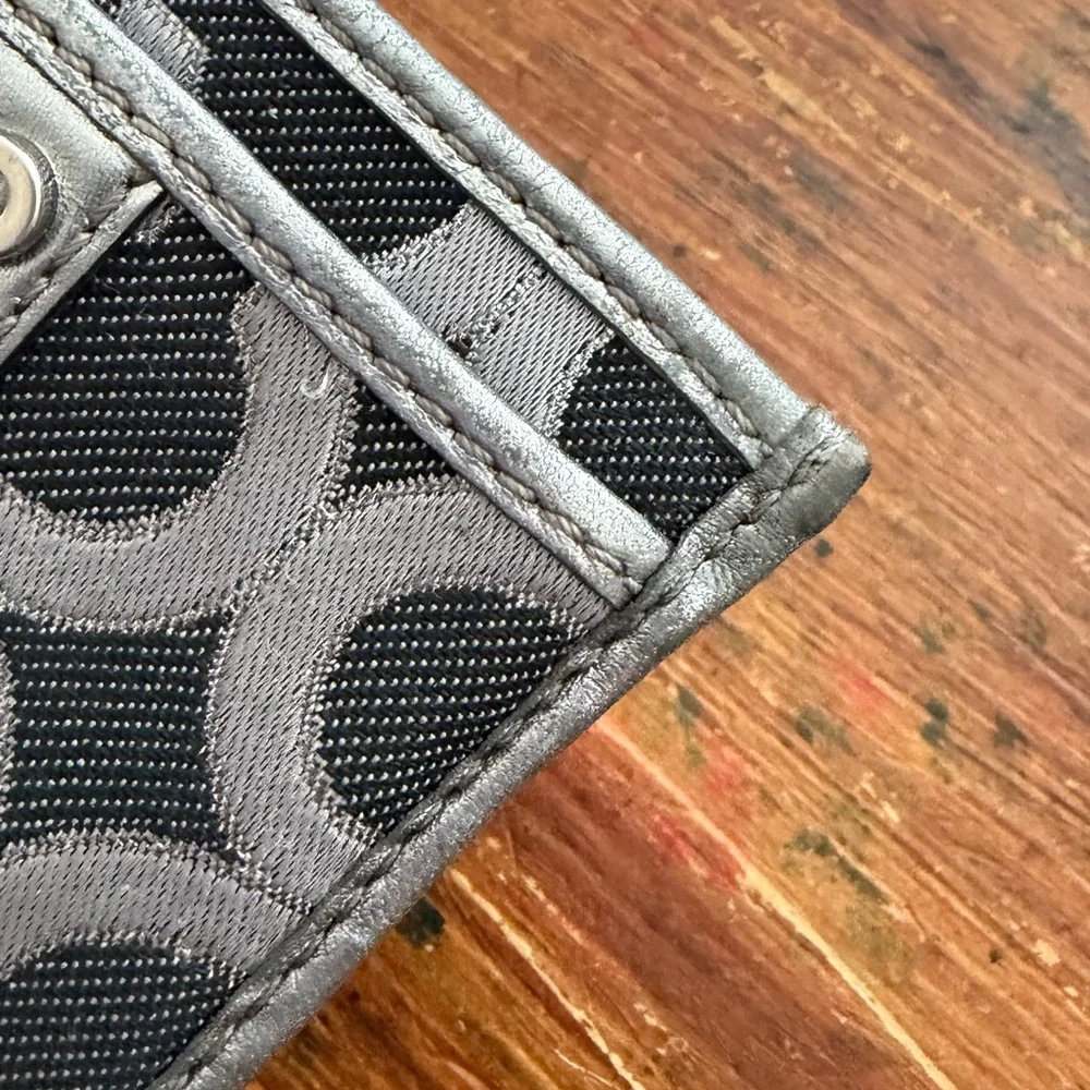 Coach Black and Silver Wallet - Picture 2 of 5